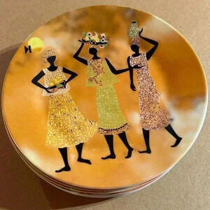 African American Folk Mayfair Collection Dish